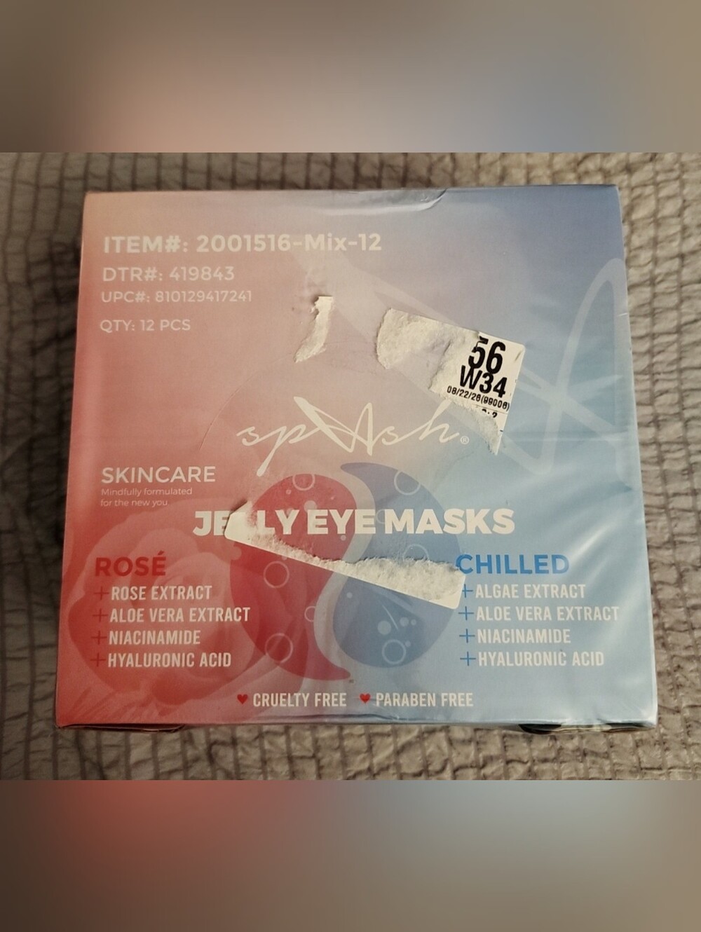 Jelly Eye Masks - Rose & Chilled (Red, Blue)